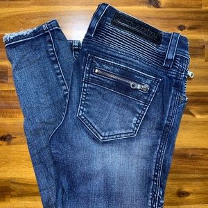 Rock Revival Moto Jeans. Size 27. Like new!